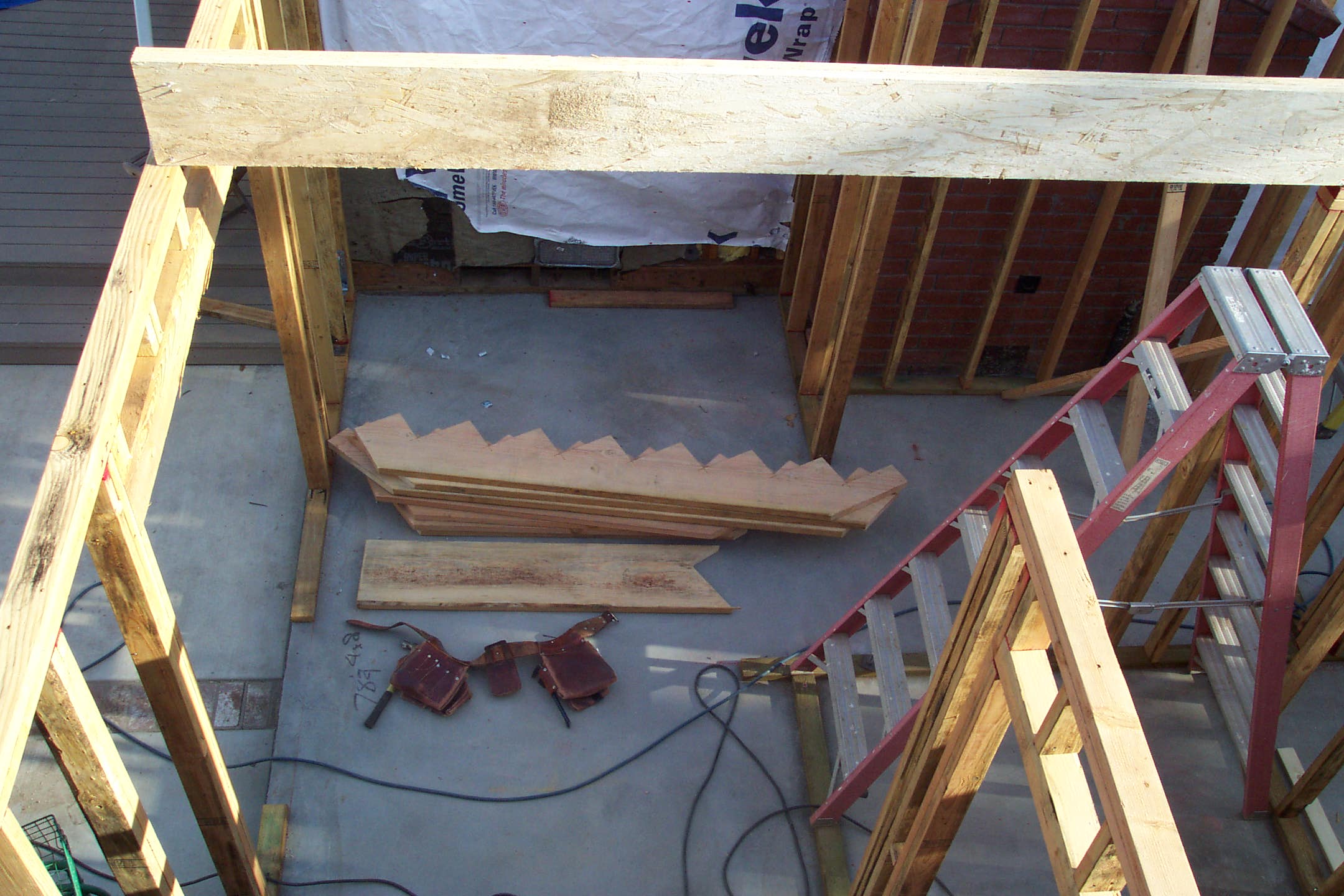 Split Level Stair Framing - Stringer and Landing